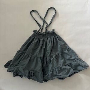 Noble Blue Ruffled Dress